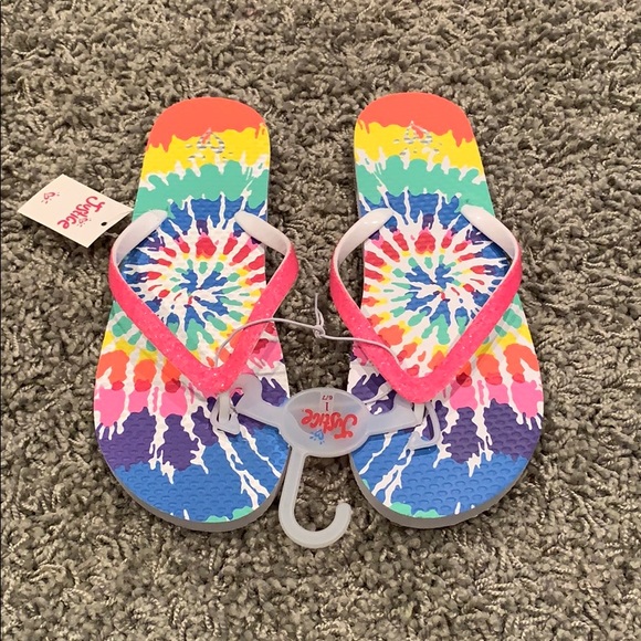 justice flip flops